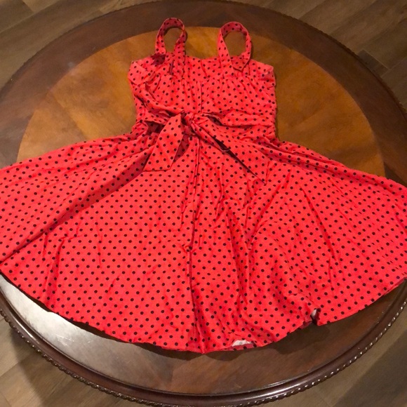 Polka Dot 50’s Style Circle Dress XS - Picture 3 of 5